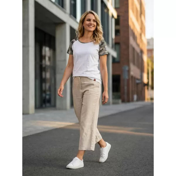  Damen-T-Shirt mit kurzen Ärmeln SAM 73 ROSE WT 850 WEIß 