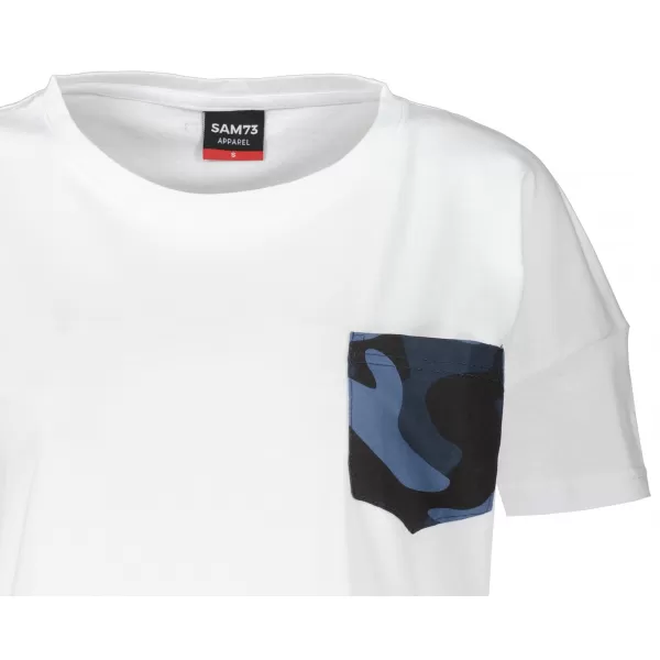  Damen-T-Shirt mit kurzen Ärmeln SAM 73 MARIE WT 848 WEIß 