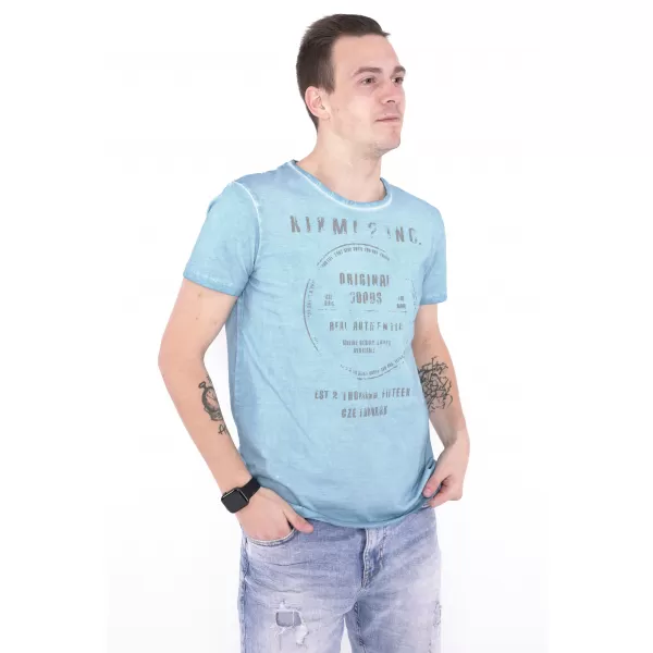  Herren-T-Shirt KIXMI NAVIN BLAU 