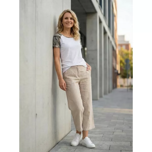  Damen-T-Shirt mit kurzen Ärmeln SAM 73 ROSE WT 850 WEIß 