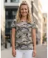 Damen-T-Shirt mit kurzen Ärmeln SAM 73 NORA WT 849 HELLGRAU