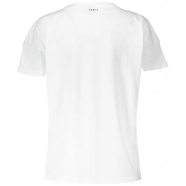  Damen-T-Shirt mit kurzen Ärmeln SAM 73 MARIE WT 848 WEIß 
