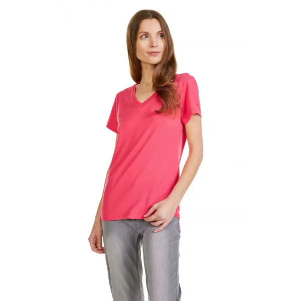  Damen-T-Shirt mit kurzen Ärmeln SAM 73 CLAUDIA WT 847 LEUCHTEND ROSA 