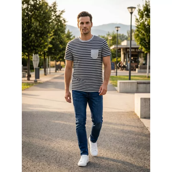 Herren-T-Shirt mit kurzen Ärmeln SAM 73 MARTIN MT 794 HELLGRAU 