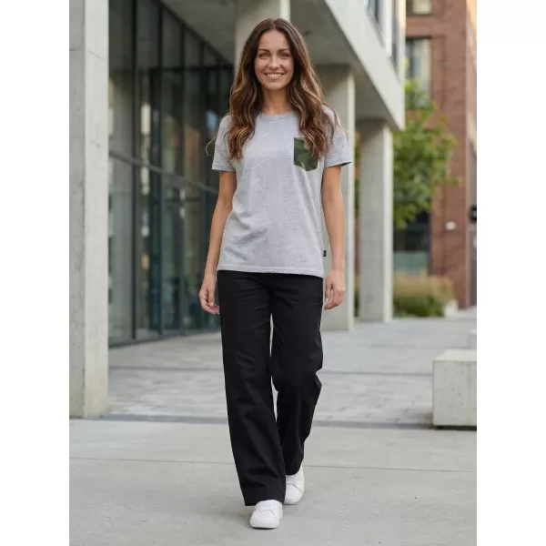  Damen-T-Shirt mit kurzen Ärmeln SAM 73 MARIE WT 848 HELLGRAU 