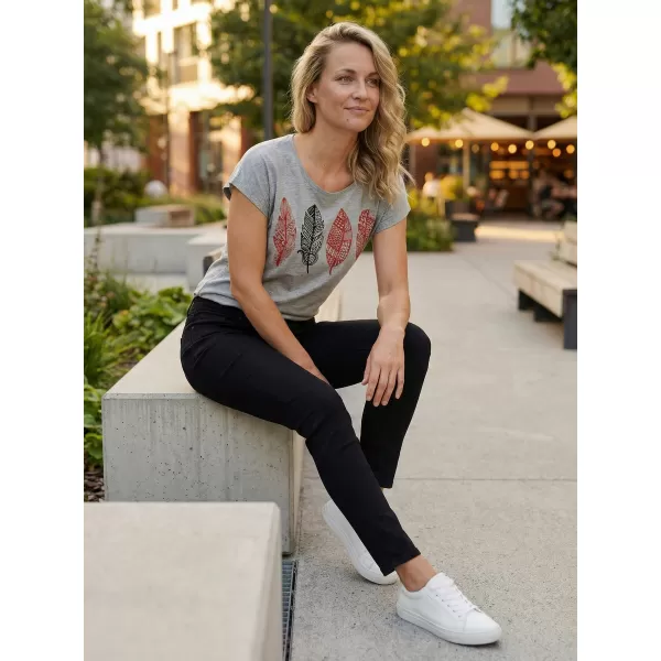  Frauen t -Shirt mit kurzen Ärmeln SAM 73 PENELOPE WT 861 GRAU 