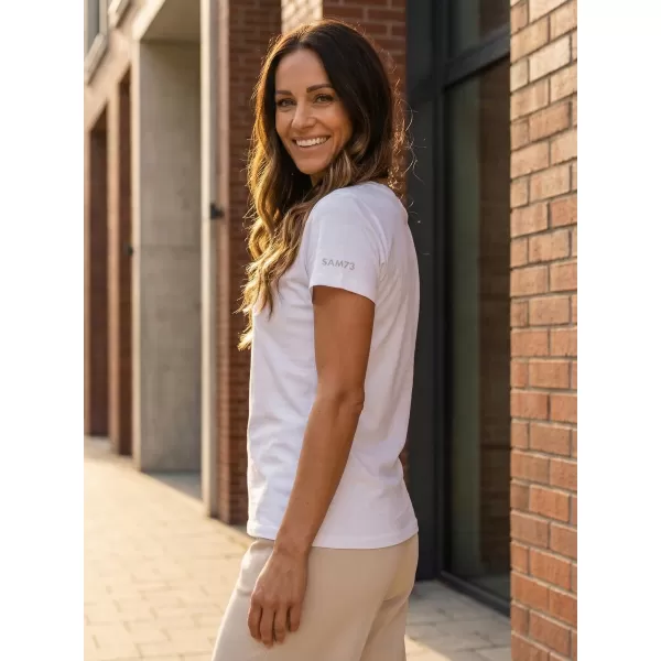  Damen-T-Shirt mit kurzen Ärmeln SAM 73 CLAUDIA WT 847 WEIß 