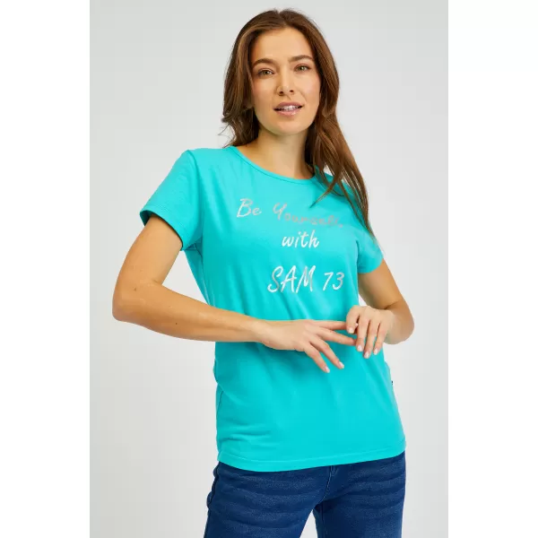  Damen-T-Shirt mit kurzen Ärmeln SAM 73 RENÉE WT 842 NEONGRÜN 