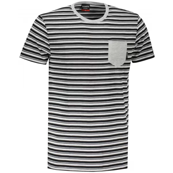  Herren-T-Shirt mit kurzen Ärmeln SAM 73 MARTIN MT 794 HELLGRAU 