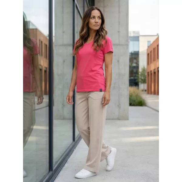  Damen-T-Shirt mit kurzen Ärmeln SAM 73 CLAUDIA WT 847 LEUCHTEND ROSA 