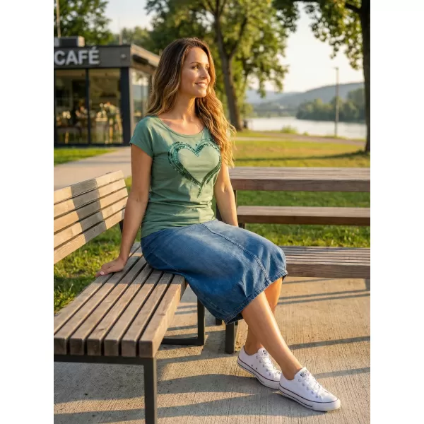  Damen-T-Shirt KIXMI NANETTE GRÜN 