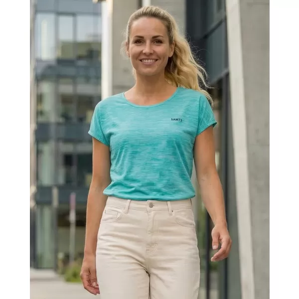  Frauen t -Shirt mit kurzen Ärmeln SAM 73 NASKA WT 858 NEON 