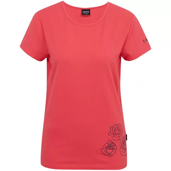  Damen-T-Shirt mit kurzen Ärmeln SAM 73 BETHANY WT 846 LEUCHTEND ROSA 