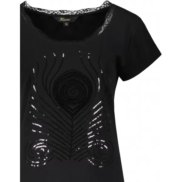  Damen-T-Shirt KIXMI NISSA SCHWARZ 