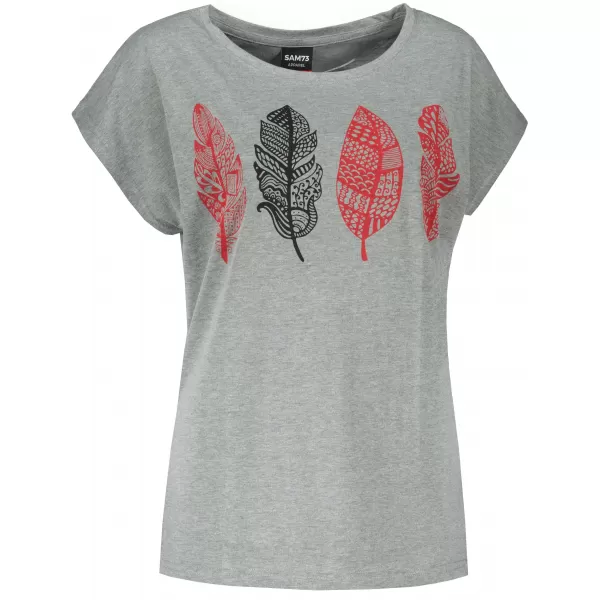  Frauen t -Shirt mit kurzen Ärmeln SAM 73 PENELOPE WT 861 GRAU 