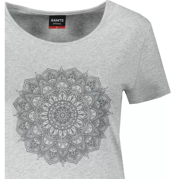  Frauen t -Shirt mit kurzen Ärmeln SAM 73 DEBORAH WT 845 HELLGRAU 