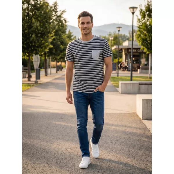  Herren-T-Shirt mit kurzen Ärmeln SAM 73 MARTIN MT 794 HELLGRAU 