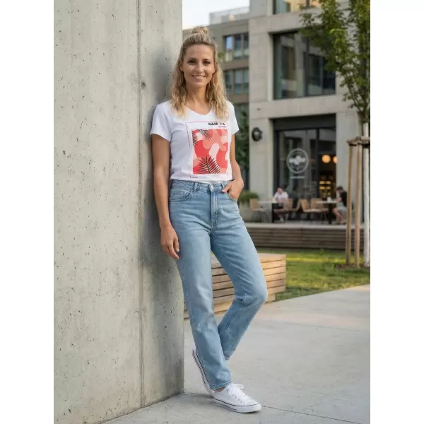  Damen-T-Shirt mit kurzen Ärmeln SAM 73 ILDA WT 855 WEIß 