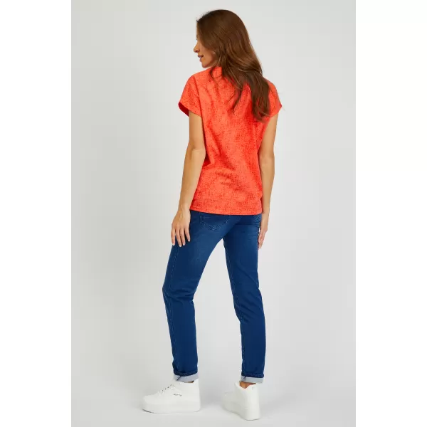  Damen-T-Shirt mit kurzen Ärmeln SAM 73 VERONICA WT 843 HELLORANGE 