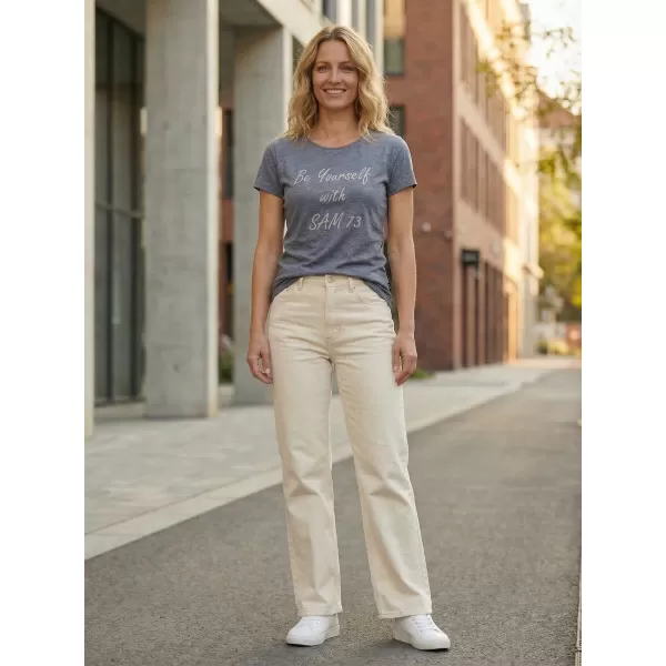  Damen-T-Shirt mit kurzen Ärmeln SAM 73 RENÉE WT 842 GRAU 