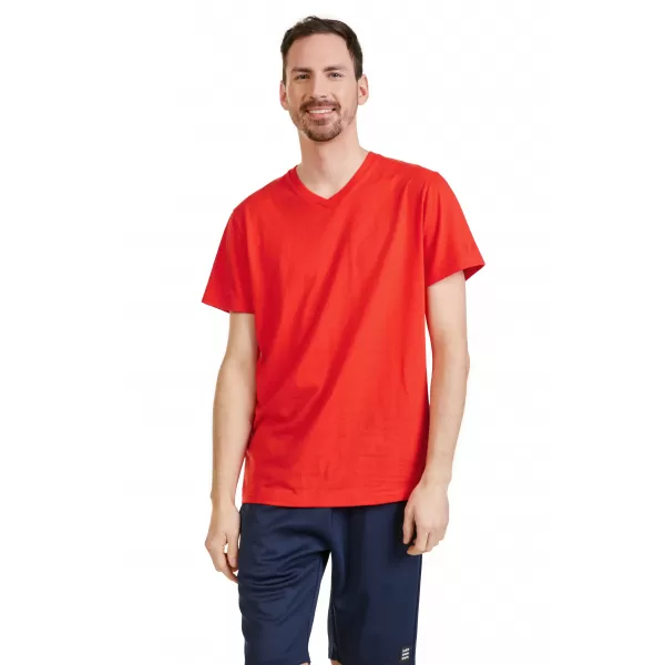  Herren-T-Shirt mit kurzen Ärmeln SAM 73 LEONARD MT 793 ROT 