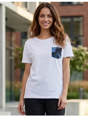 Damen-T-Shirt mit kurzen Ärmeln SAM 73 MARIE WT 848 WEIß