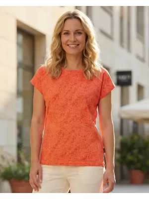 Damen-T-Shirt mit kurzen Ärmeln SAM 73 VERONICA WT 843 HELLORANGE