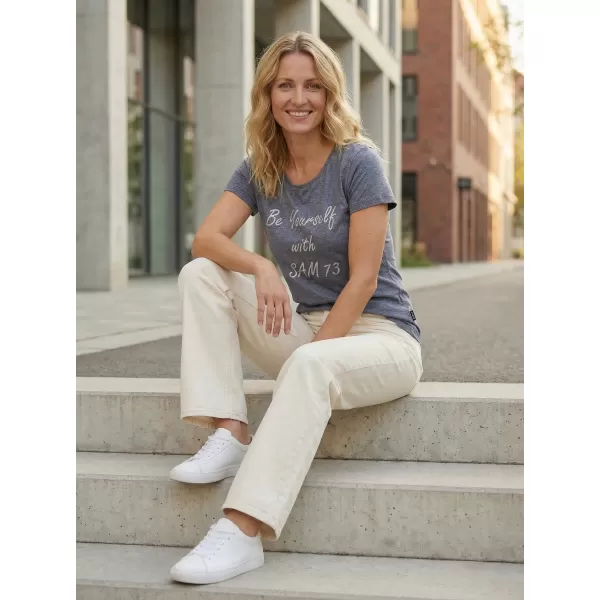  Damen-T-Shirt mit kurzen Ärmeln SAM 73 RENÉE WT 842 GRAU 