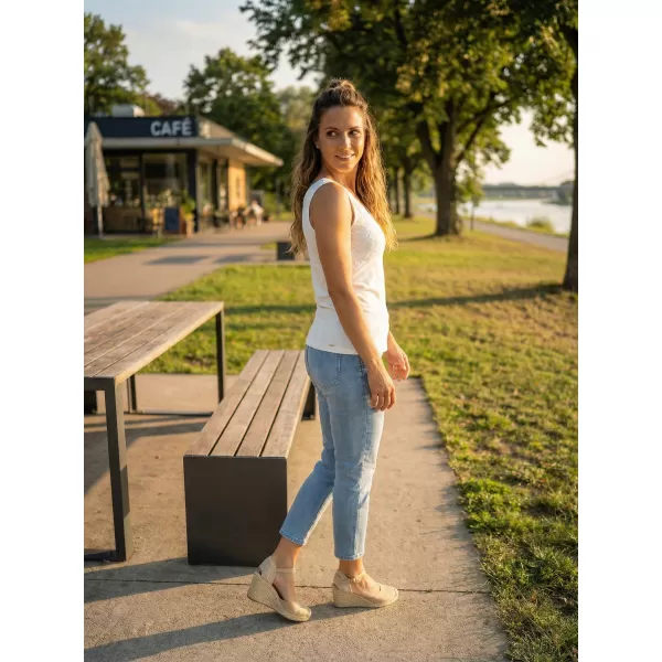  Damen-Tanktop KIXMI NAVILA WEIß 