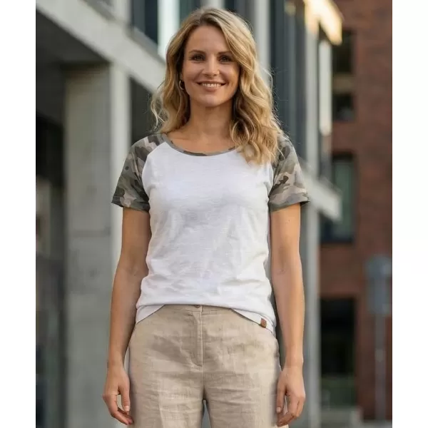  Damen-T-Shirt mit kurzen Ärmeln SAM 73 ROSE WT 850 WEIß 