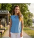 Damenbluse KIXMI NEIVA HELLBLAU
