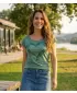 Damen-T-Shirt KIXMI NANETTE GRÜN