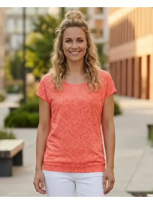 Damen-T-Shirt mit kurzen Ärmeln SAM 73 CINDY WT 859 HELLORANGE