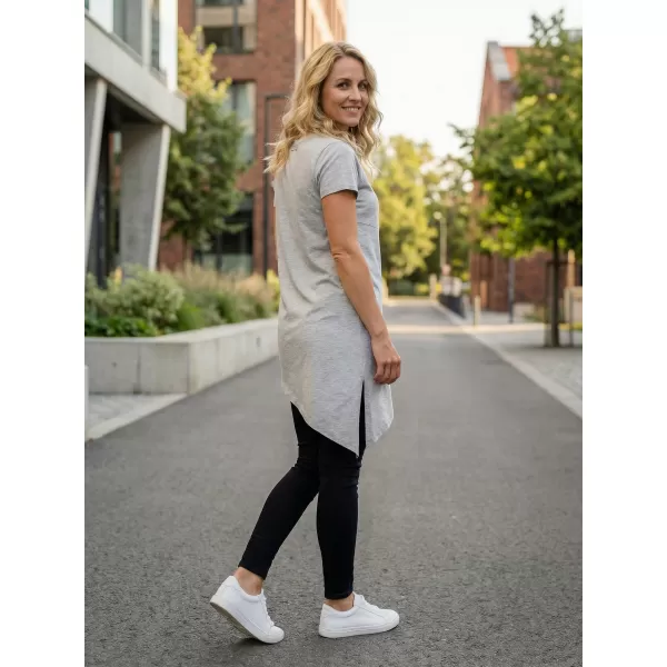  Damen-T-Shirt mit kurzen Ärmeln SAM 73 DOREEN WT 860 HELLGRAU 