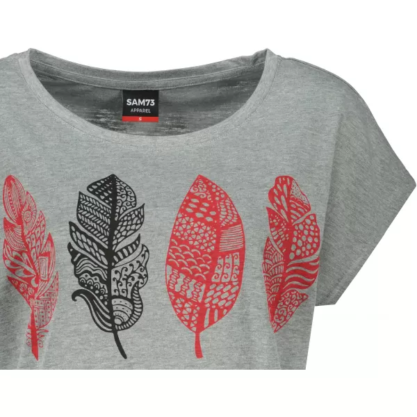  Frauen t -Shirt mit kurzen Ärmeln SAM 73 PENELOPE WT 861 GRAU 