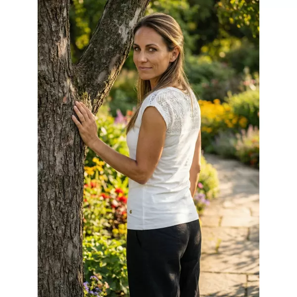  Damen-T-Shirt KIXMI NONIE WEIß 