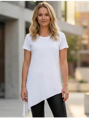 Damen-T-Shirt mit kurzen Ärmeln SAM 73 DOREEN WT 860 WEIß