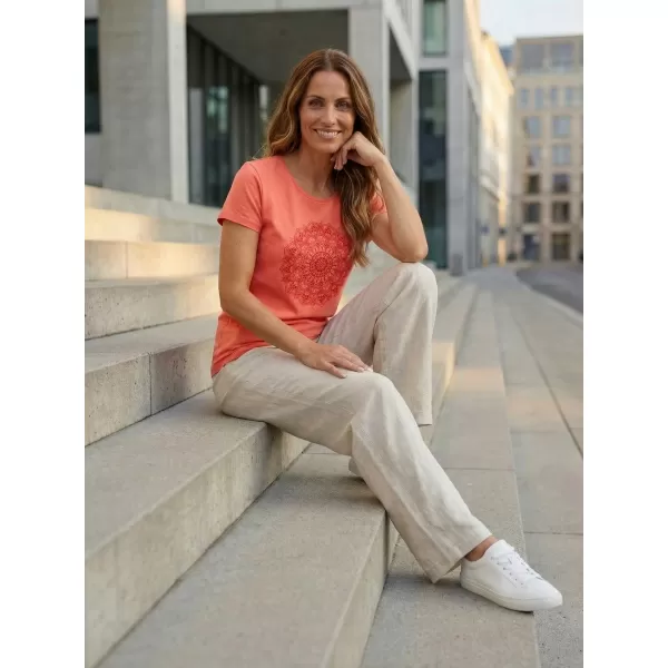  Damen-T-Shirt mit kurzen Ärmeln SAM 73 DEBORAH WT 845 HELLORANGE 