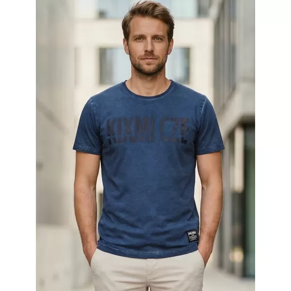  Herren-T-Shirt KIXMI NARSEY DUNKELBLAU 