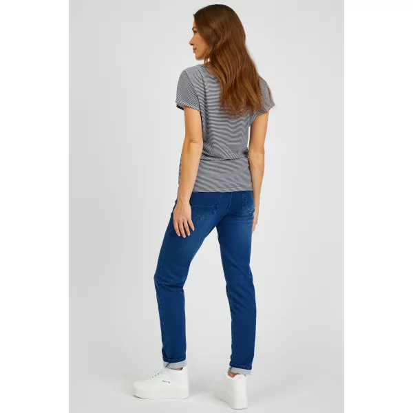  Damen-T-Shirt mit kurzen Ärmeln SAM 73 CELESTE WT 852 DUNKELBLAU 