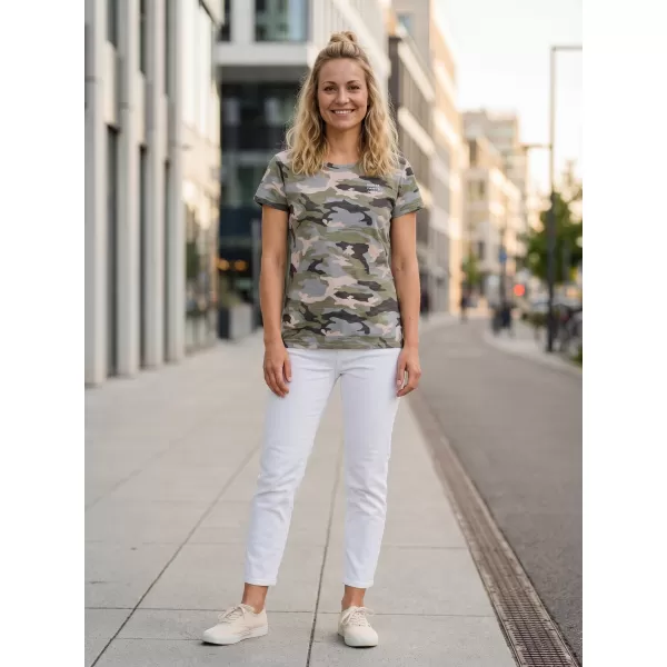  Damen-T-Shirt mit kurzen Ärmeln SAM 73 NORA WT 849 HELLGRAU 
