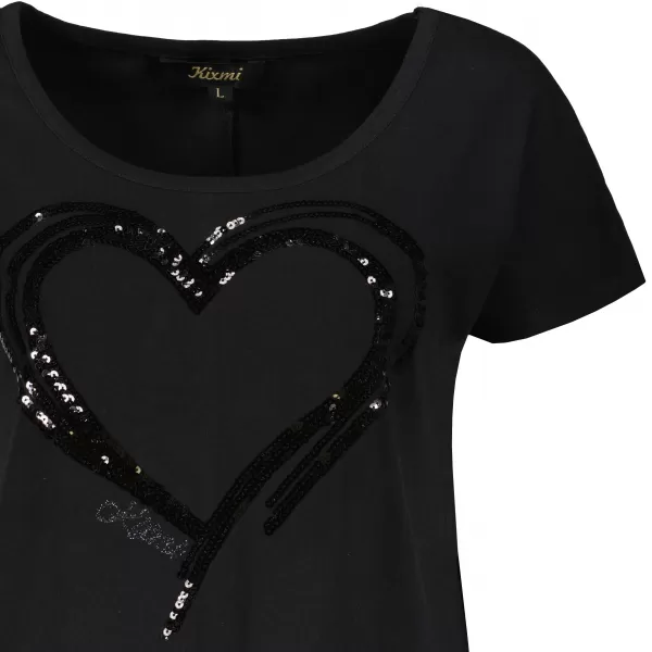  Damen-T-Shirt KIXMI NANETTE SCHWARZ 