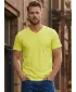 Herren-T-Shirt mit kurzen Ärmeln SAM 73 LEONARD MT 793 HELLGELB