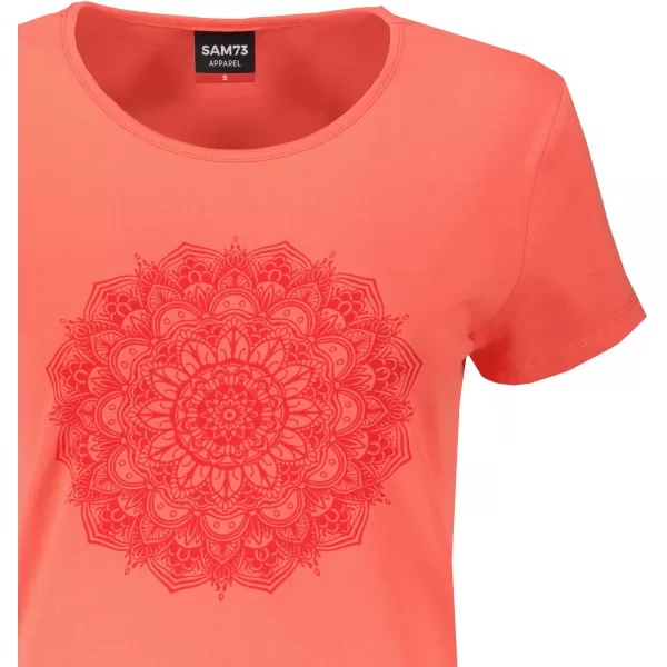  Damen-T-Shirt mit kurzen Ärmeln SAM 73 DEBORAH WT 845 HELLORANGE 