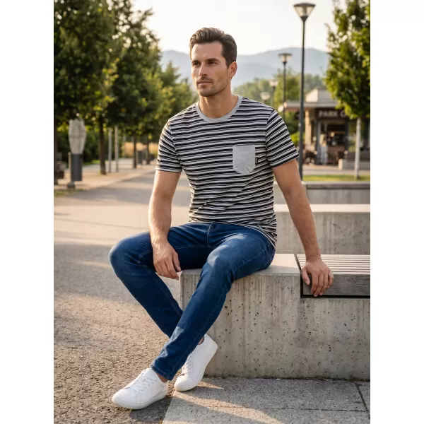  Herren-T-Shirt mit kurzen Ärmeln SAM 73 MARTIN MT 794 HELLGRAU 