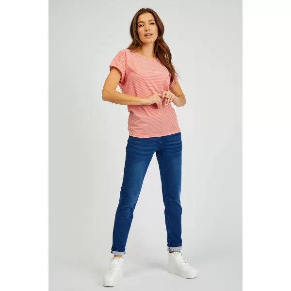  Damen-T-Shirt mit kurzen Ärmeln SAM 73 CELESTE WT 852 HELLORANGE 