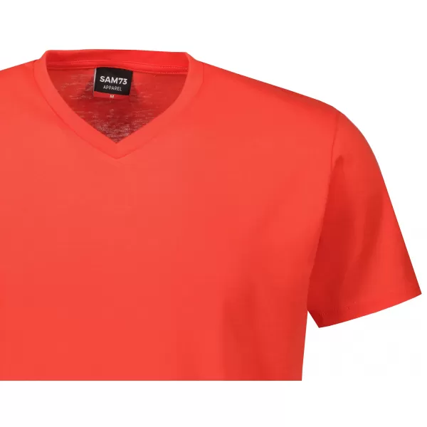  Herren-T-Shirt mit kurzen Ärmeln SAM 73 LEONARD MT 793 ROT 