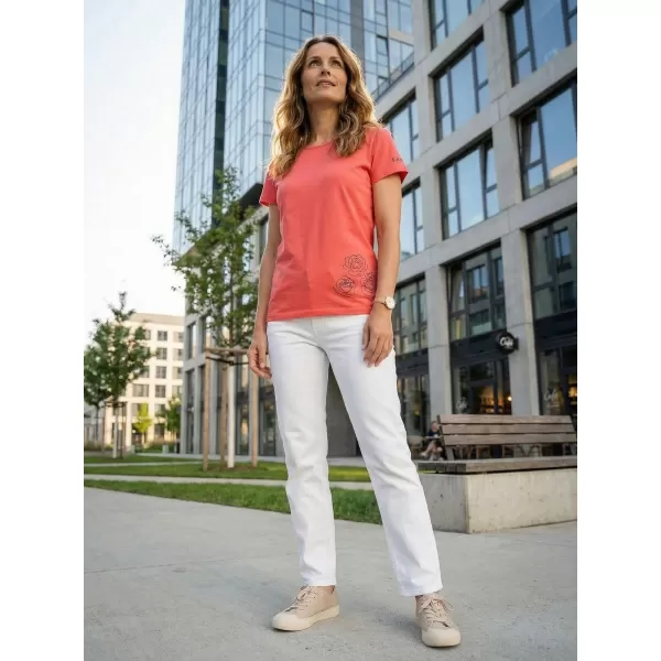  Damen-T-Shirt mit kurzen Ärmeln SAM 73 BETHANY WT 846 LEUCHTEND ROSA 