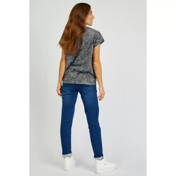 Damen-T-Shirt mit kurzen Ärmeln SAM 73 VERONICA WT 843 SCHWARZ 