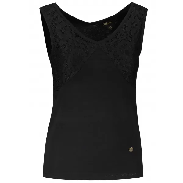  Damen-Tanktop KIXMI NAVILA SCHWARZ 